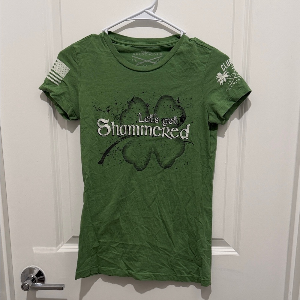 Grunt Style Clover Women's Top- Let’s get Shammered